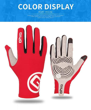 Planet Gates Cycling Gloves Long Full Fingers Sports Touch Screen Gel Sports Women Men Summer long finger gloves  MTB Road Riding Racing