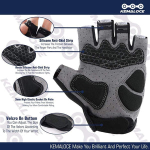 Planet Gates Cycling Gloves Men Women Road Racing Half Finger Summer Mittens Non-Slip Reflective Outdoor Sport Adult MTB Bike Glove