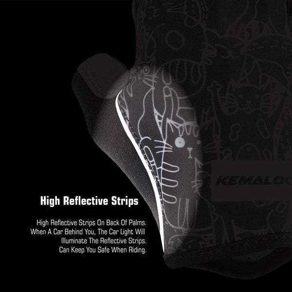 Planet Gates Cycling Gloves Men Women Road Racing Half Finger Summer Mittens Non-Slip Reflective Outdoor Sport Adult MTB Bike Glove