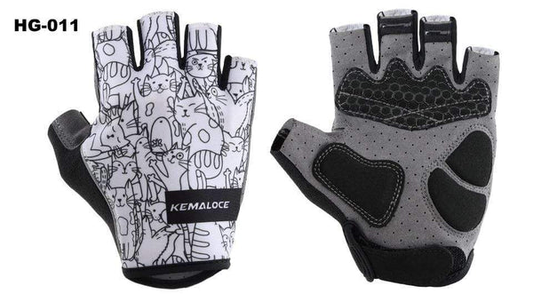 Planet Gates Cycling Gloves Men Women Road Racing Half Finger Summer Mittens Non-Slip Reflective Outdoor Sport Adult MTB Bike Glove