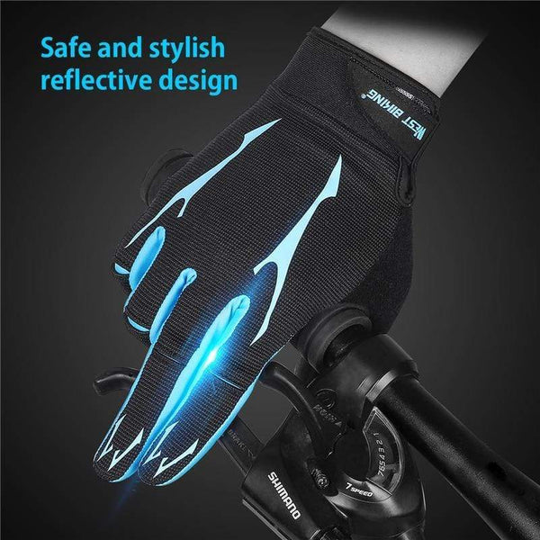 Planet Gates Cycling Gloves Men Women Sports Full Finger GEL Bike Gloves Touch Screen Windproof Warm MTB Road Bicycle Gloves