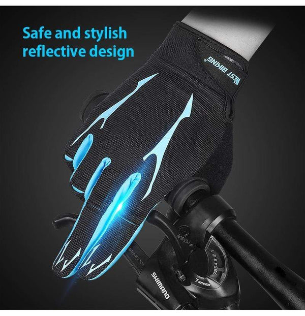 Planet Gates Cycling Gloves Men Women Sports Full Finger GEL Bike Gloves Touch Screen Windproof Warm MTB Road Bicycle Gloves