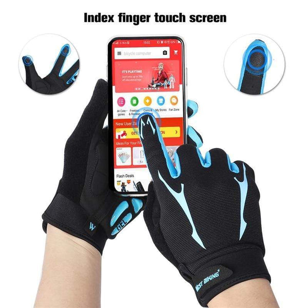 Planet Gates Cycling Gloves Men Women Sports Full Finger GEL Bike Gloves Touch Screen Windproof Warm MTB Road Bicycle Gloves