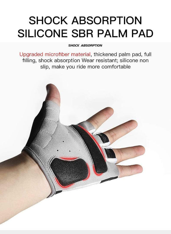 Planet Gates Cycling Gloves Non-slip MTB Gloves Mountain Bike Half Finger Gloves Men Summer Bicycle Gym Fitness Sports guantes moto