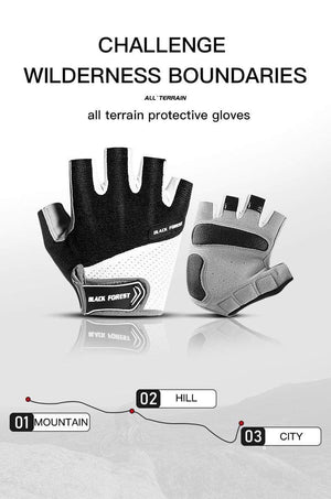 Planet Gates Cycling Gloves Non-slip MTB Gloves Mountain Bike Half Finger Gloves Men Summer Bicycle Gym Fitness Sports guantes moto