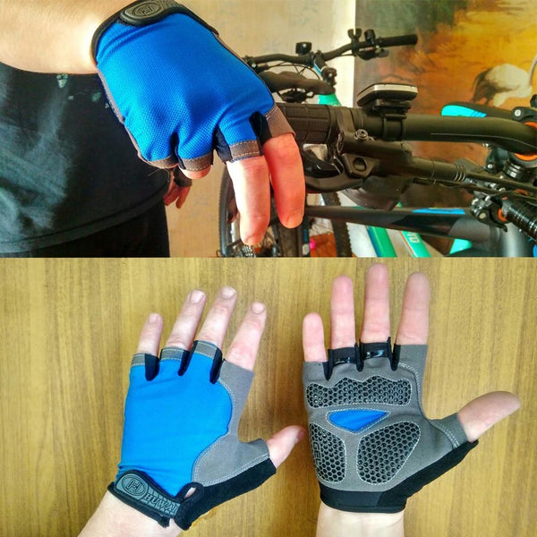 Planet Gates Cycling Gloves Non-Slip Quick Drying Men Women Half Finger Bike Gloves  Breathable Summer Mountain Bike Sports Gloves L XL Code