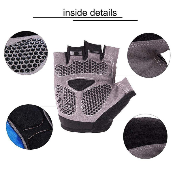 Planet Gates Cycling Gloves Non-Slip Quick Drying Men Women Half Finger Bike Gloves  Breathable Summer Mountain Bike Sports Gloves L XL Code