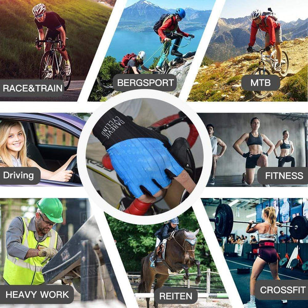 Planet Gates Cycling Gloves Pro Light Soft Breathable Cool Dry Half Finger Cycling Glove Anti Slip Shockproof Bike Gloves MTB Road