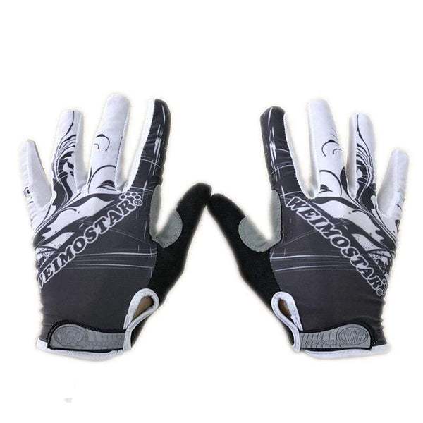Planet Gates Cycling Gloves Shockproof Gel padded Bike Glove Men Bicycle Full Finger Gloves Women MTB Racing Gloves  Brand White