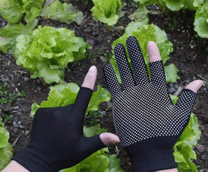 Planet Gates Cycling Gloves Summer Two-half Finger Motorcycle Gloves Sunscreen Fitness Bike Elastic Non-slip Half Finger Gloves Men Women