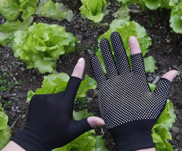 Planet Gates Cycling Gloves Summer Two-half Finger Motorcycle Gloves Sunscreen Fitness Bike Elastic Non-slip Half Finger Gloves Men Women