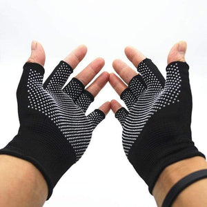 Planet Gates Cycling Gloves Summer Two-half Finger Motorcycle Gloves Sunscreen Fitness Bike Elastic Non-slip Half Finger Gloves Men Women