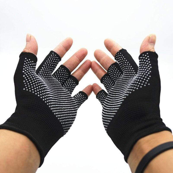 Planet Gates Cycling Gloves Summer Two-half Finger Motorcycle Gloves Sunscreen Fitness Bike Elastic Non-slip Half Finger Gloves Men Women