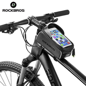 Planet Gates Cycling MTB Bike Bicycle Bag 6" Waterproof Touch Screen Top Tube Frame Saddle Bag Phone Case Bike Bicycle Accessories