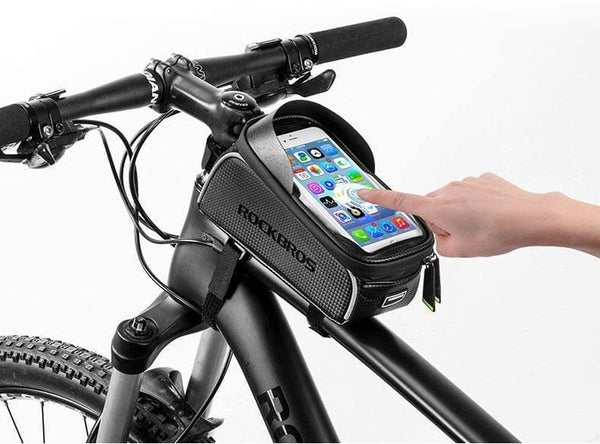 Planet Gates Cycling MTB Bike Bicycle Bag 6" Waterproof Touch Screen Top Tube Frame Saddle Bag Phone Case Bike Bicycle Accessories