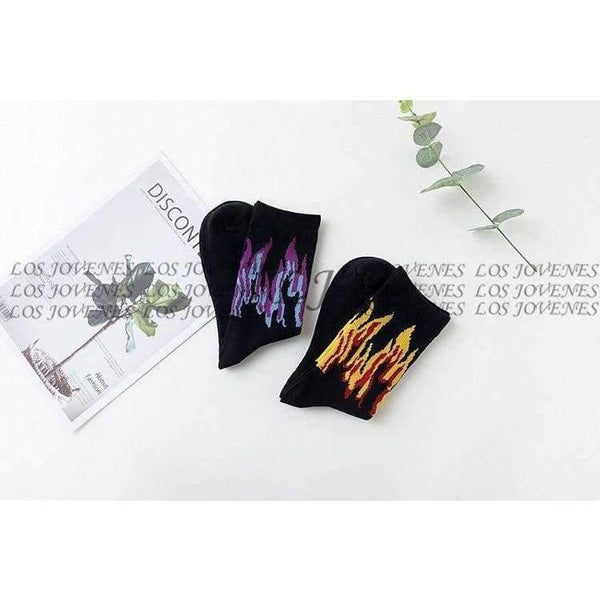 Planet Gates Cycling Socks Men Bike Socks Flame Printed Cotton Running Socks Fiets Sokken Sport Outdoor Bicycle Accessories