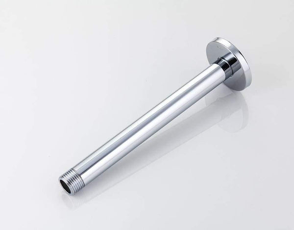Planet Gates Cylindrical Simple Shower Arm Chrome Concealed Shower Tube Classic Copper Shower Pipe Wall-mounted Top shower BracketY81021