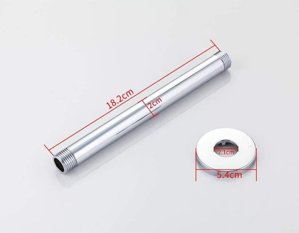 Planet Gates Cylindrical Simple Shower Arm Chrome Concealed Shower Tube Classic Copper Shower Pipe Wall-mounted Top shower BracketY81021