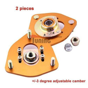 Planet Gates Czech Republic / Gold 2pcs Camber Plates for Nissan S13 S14 180SX 200SX 240SX Silva Front Coilover 1 pair