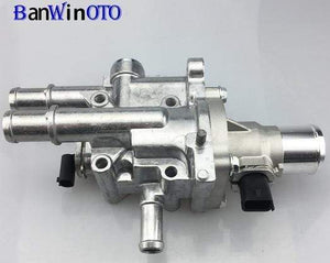 Planet Gates Czech Republic / Silver Smooth Aluminum Engine Cooling Thermostat Housing Cover Assembly for Chevrolet Cruze Sonic Aveo 251922 251919928 55579951 with sensor