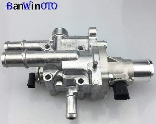 Planet Gates Czech Republic / Silver Smooth Aluminum Engine Cooling Thermostat Housing Cover Assembly for Chevrolet Cruze Sonic Aveo 251922 251919928 55579951 with sensor