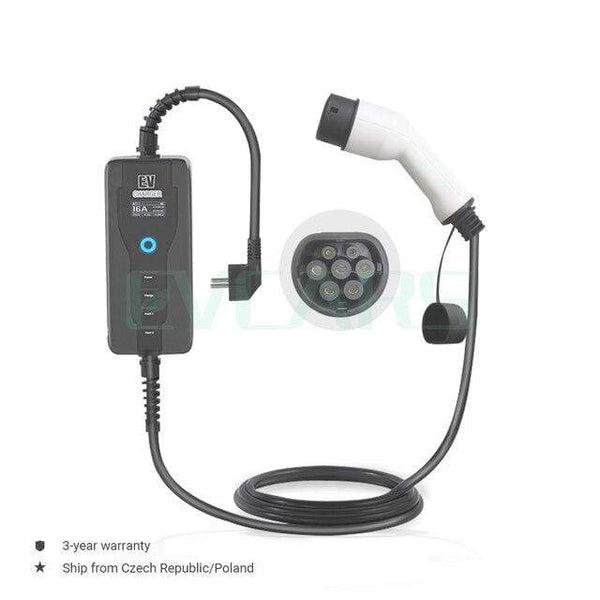 Planet Gates Czech Republic / Type 2 10 m Portable EV Charger Level 2  J1772  Type 2  EVSE Controlle Electric Car Charging Stations 16A  230V Home Wallbox For Zoe Leaf
