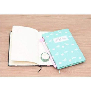 Planet Gates D / 21x23cm Flamingo Princess Diary Student Notebook Paper Book Writing Pads Office & School Supplies Stationery Wholesale Gift