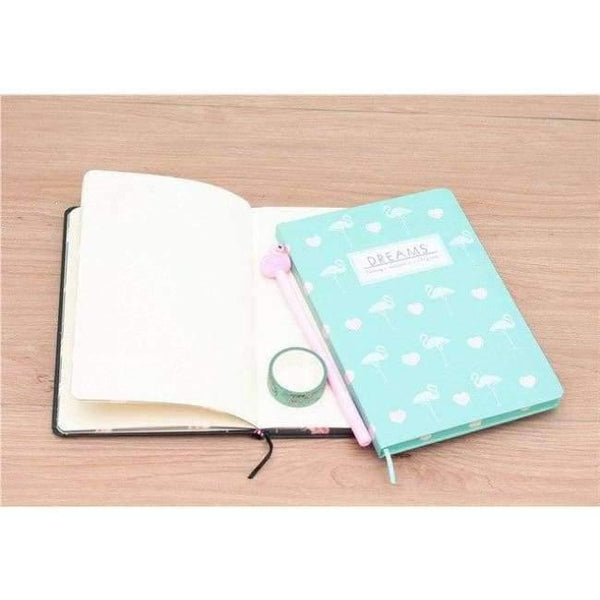Planet Gates D / 21x23cm Flamingo Princess Diary Student Notebook Paper Book Writing Pads Office & School Supplies Stationery Wholesale Gift