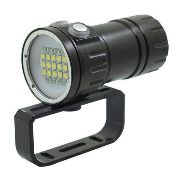 Planet Gates D (27LEDs) Video Light Professional LED Diving Flashlight Photography Torch White Red LED Scuba Photo Lamp+18650 Battery+Charger