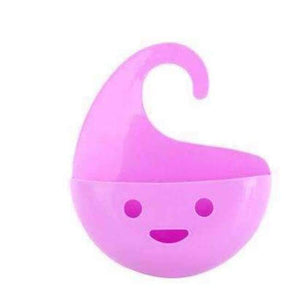 Planet Gates D 2pcs Smile Face Hanging Storage Basket stackable storage rack Shower Bath Organizer  bathroom kitchen  accessories