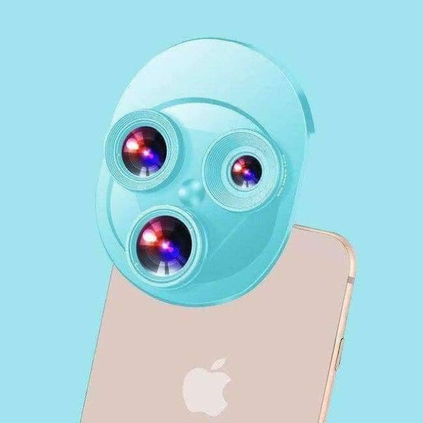 Planet Gates D 360 Rotation Phone Lens Wide Angle + Macro + Fisheye 3 in 1 Camera for Smartphone iPhone Samsung Huawei Xiaomi Mobile