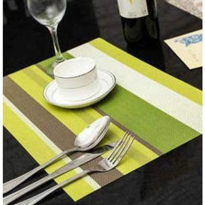 Planet Gates D 4pcs/lot 5 Color Dining Table Mat Pvc Placemat Waterproof Heat Insulation Silicone Pad Kitchen Accessories   Placemats For Table