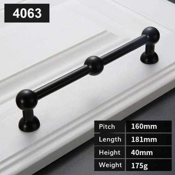 Planet Gates D 5pcs Modern Black Door Handles Elegant Drawer Pulls Door Knob Kitchen Cabinet Handles and Knobs Furniture Handle Hardware