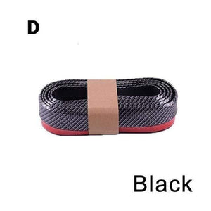 Planet Gates D Black 2.5M Front Car Bumper Protector Rubber Car Protector Front Bumper Guards Lip Mouldings Splitter Chin Body Auto Bumper Exterior