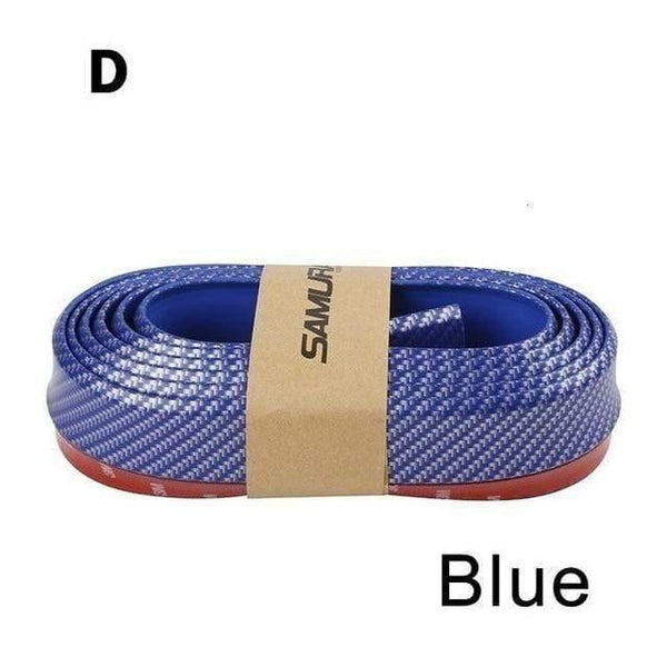 Planet Gates D Blue 2.5M Front Car Bumper Protector Rubber Car Protector Front Bumper Guards Lip Mouldings Splitter Chin Body Auto Bumper Exterior
