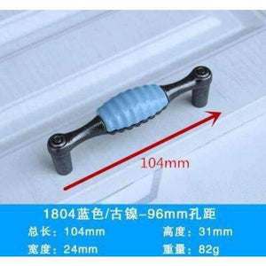Planet Gates D Blue ceramic door handle cabinet knobs and handles wardrobe Drawer Cupboard pulls Dresser Knob furniture accessories home decor