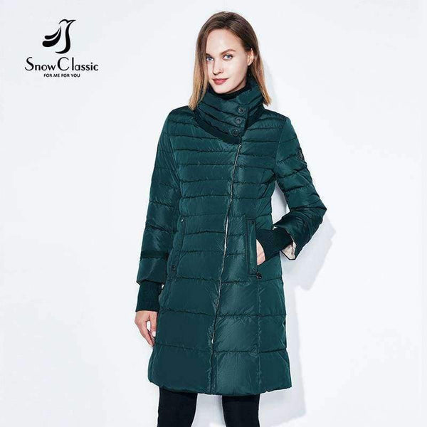 Planet Gates D blue / L Winter jacket women free scarf Slim Coats Female Warm Parka thick Outwear soft bio down Padded Regular long jackets