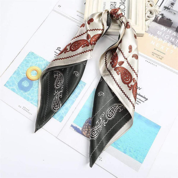 Floral Print Scrunchies Hair Scarf Bohemia Women Ribbon Hairbands Streamers Bow Hair Rope Ties Holder Ponytail Hair Accessories