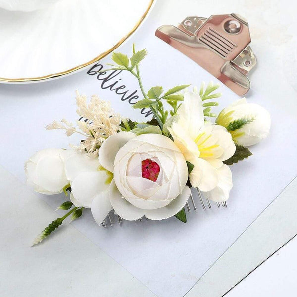 Flower Hair Comb Hair Clip Women Bridal Wedding Hair Accessories Handmade Headband Girls Head Wear Ornaments