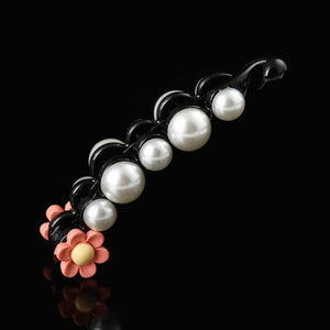 Molans Pearls Solid Banana Hair Clips In Women's Hair Accessories Ponytail Barrettes Elegant Hair Claws Hairpins