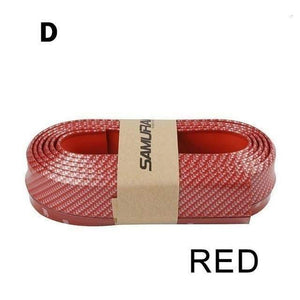 Planet Gates D Red 2.5M Front Car Bumper Protector Rubber Car Protector Front Bumper Guards Lip Mouldings Splitter Chin Body Auto Bumper Exterior