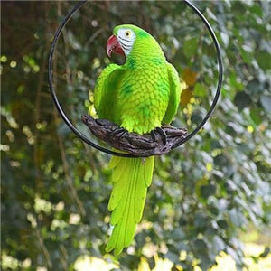 Planet Gates D Resin Realistic Modeling Imitation Parrot Micro Landscape Gardening Supplies Accessories Garden Outdoor Patio Decoration