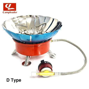 Planet Gates D type Windproof Stove Cooker Cookware Gas Burners for Camping Picnic Cookout BBQ With Extended Pipe 4 type Gas Stove Outdoor CL045