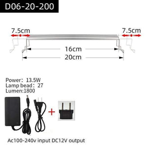 Aquarium Plant grow LED light A series mini nano brief aquarium water plant fish tank metal bracket sunrise sunset
