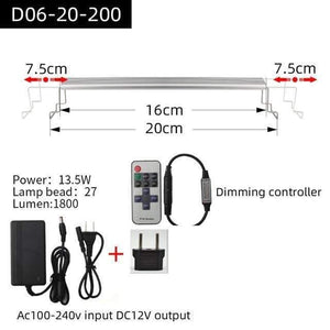 Aquarium Plant grow LED light A series mini nano brief aquarium water plant fish tank metal bracket sunrise sunset