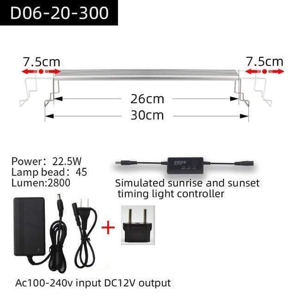 Aquarium Plant grow LED light A series mini nano brief aquarium water plant fish tank metal bracket sunrise sunset