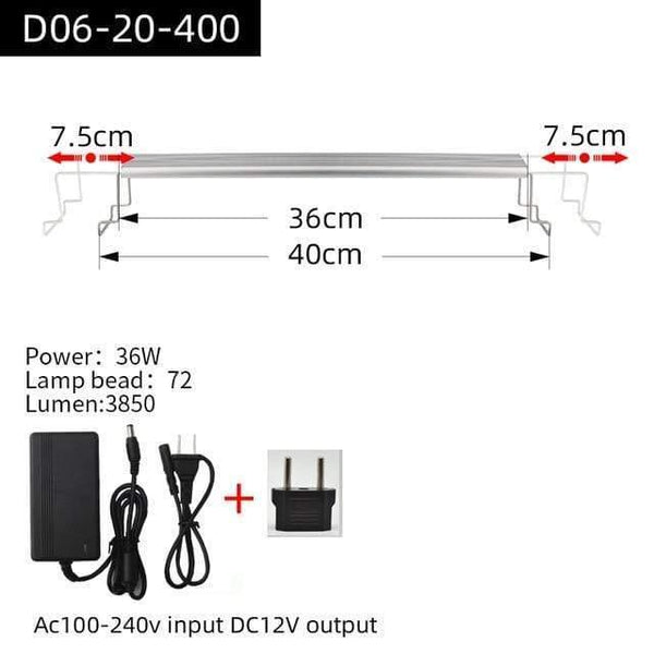 Aquarium Plant grow LED light A series mini nano brief aquarium water plant fish tank metal bracket sunrise sunset