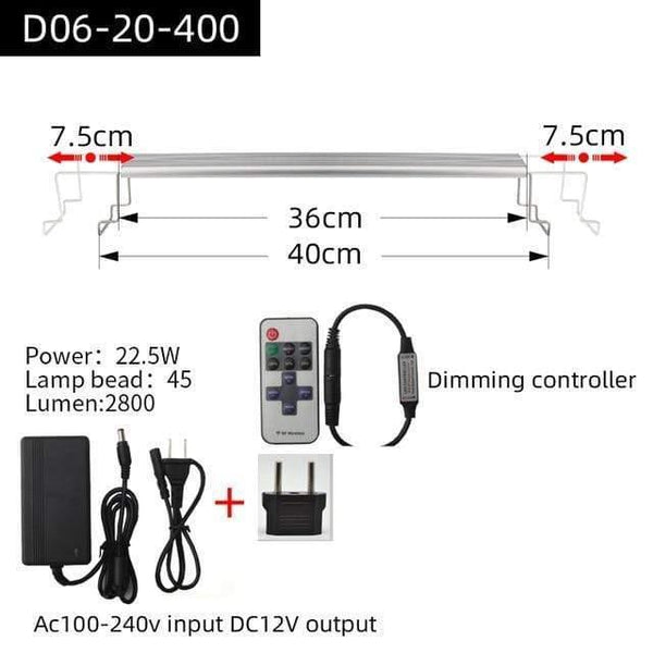 Aquarium Plant grow LED light A series mini nano brief aquarium water plant fish tank metal bracket sunrise sunset