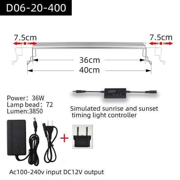 Aquarium Plant grow LED light A series mini nano brief aquarium water plant fish tank metal bracket sunrise sunset