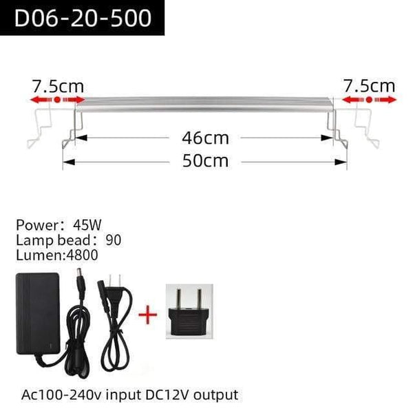 Aquarium Plant grow LED light A series mini nano brief aquarium water plant fish tank metal bracket sunrise sunset